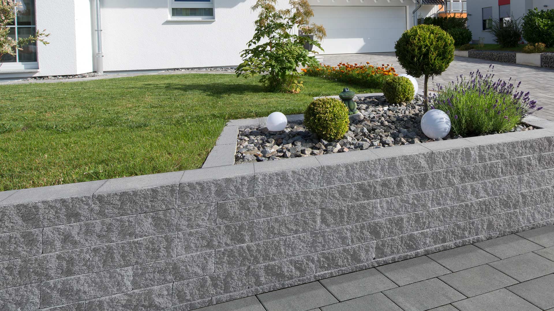 Gartenmauer bei Max Schierer Baustoffe