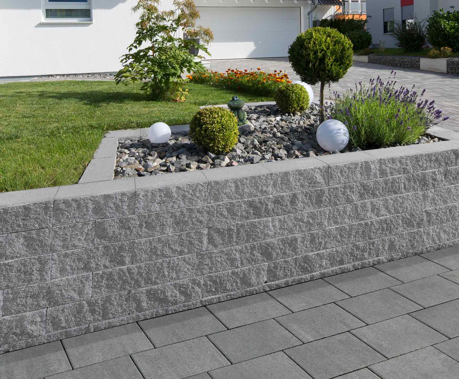 Gartenmauer grau Max Schierer Baustoffe